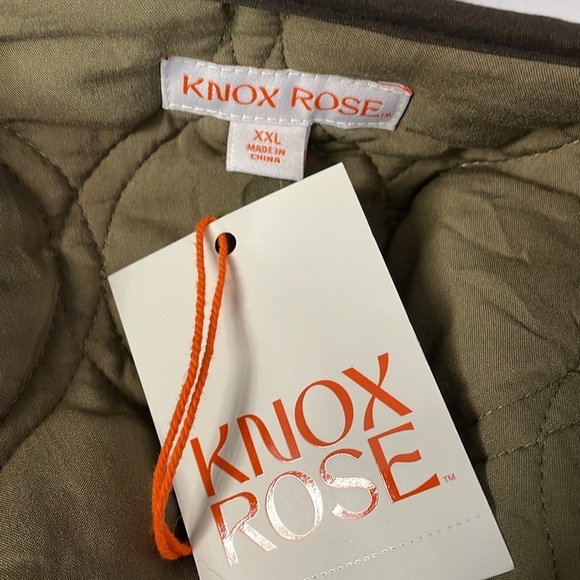 Knox Rose Olive Green Quilted Jacket - Picture 6 of 7